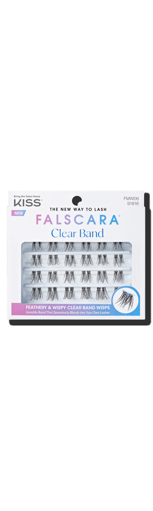Ulta Kiss  Falscara False Eyelash Multipack Clear Band