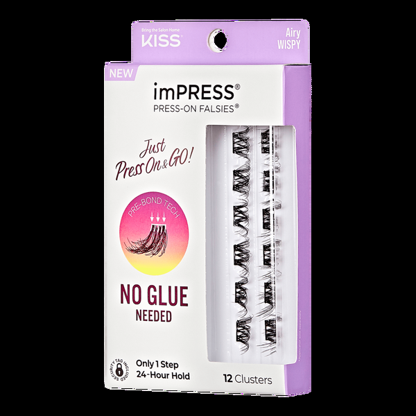 Ulta Kiss  ImPRESS Press-On Falsies Eyelash Clusters Airy Wispy