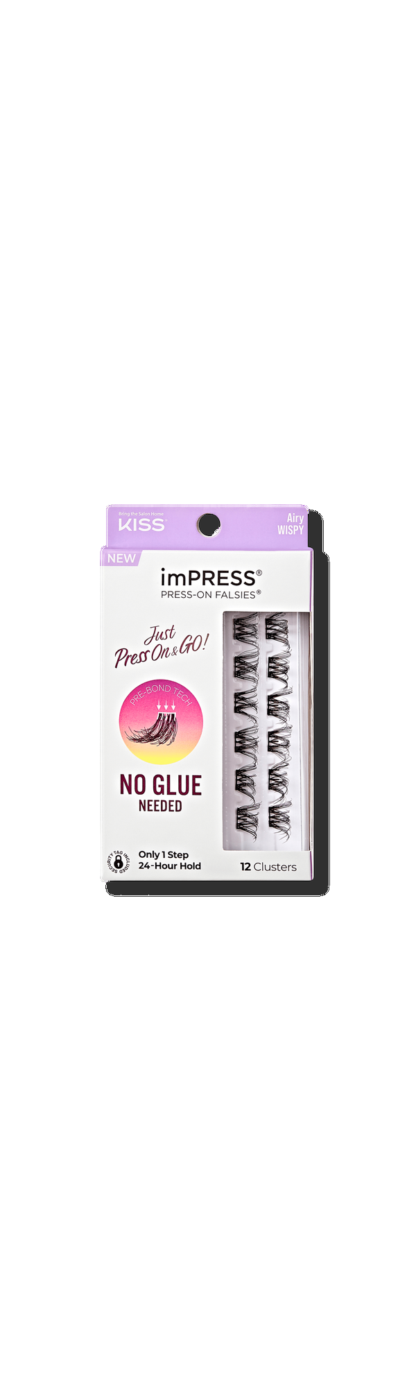 Ulta Kiss  imPRESS Press-On Falsies Eyelash Clusters Airy Wispy
