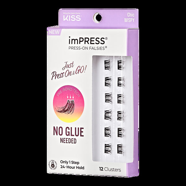 Ulta Kiss  ImPRESS Press-On Falsies Eyelash Clusters Chic Wispy