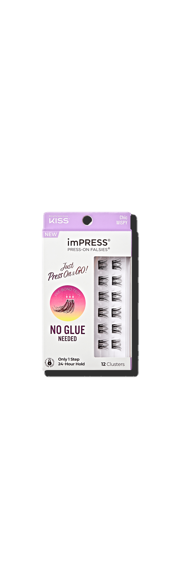 Ulta Kiss  imPRESS Press-On Falsies Eyelash Clusters Chic Wispy