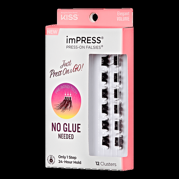 Ulta Kiss  ImPRESS Press-On Falsies Eyelash Clusters Elegant Volume