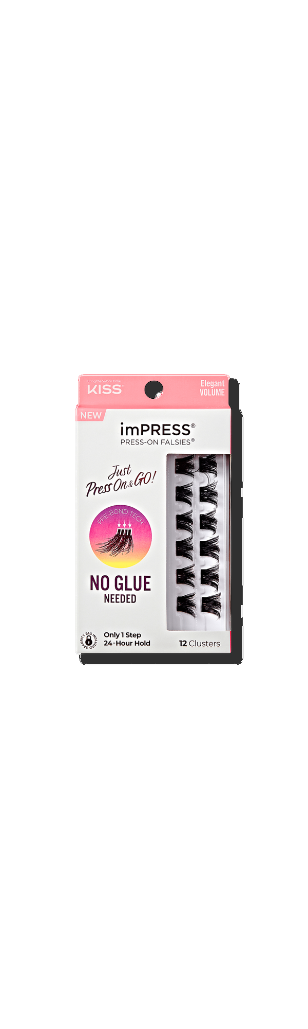 Ulta Kiss  imPRESS Press-On Falsies Eyelash Clusters Elegant Volume