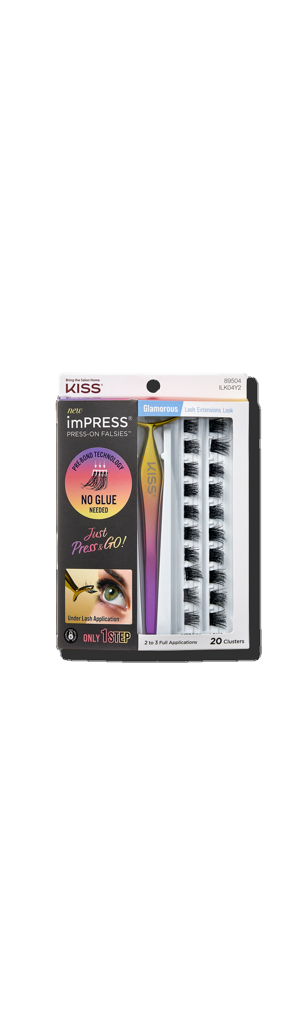 Ulta Kiss  imPRESS Press-On Falsies Eyelash Clusters Glamorous