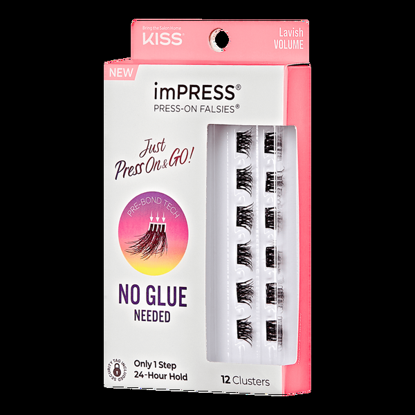 Ulta Kiss  ImPRESS Press-On Falsies Eyelash Clusters Lavish Volume