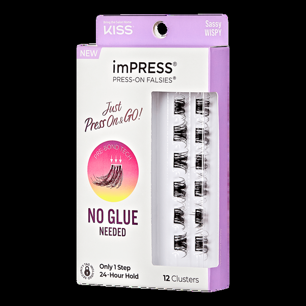 Ulta Kiss  ImPRESS Press-On Falsies Eyelash Clusters Sassy Wispy