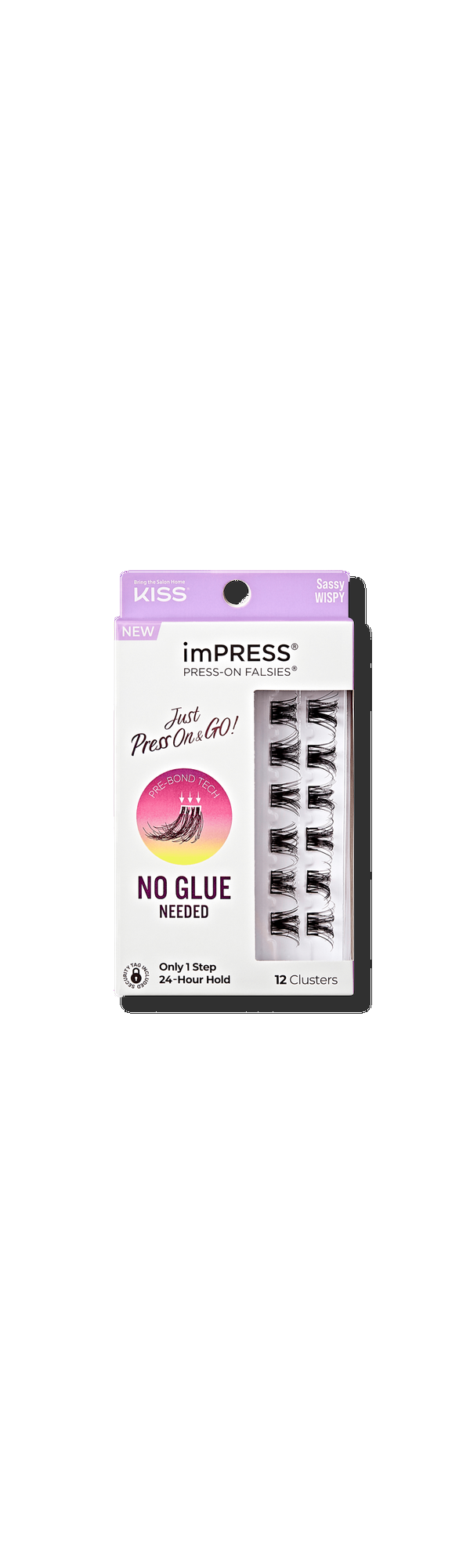 Ulta Kiss  imPRESS Press-On Falsies Eyelash Clusters Sassy Wispy