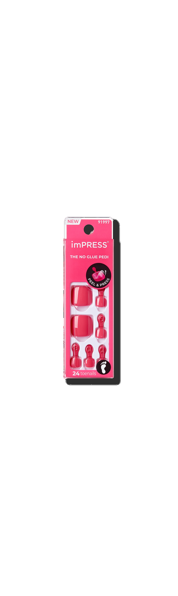 Ulta Kiss  imPRESS Roundabout Press-On Pedicure Toenails