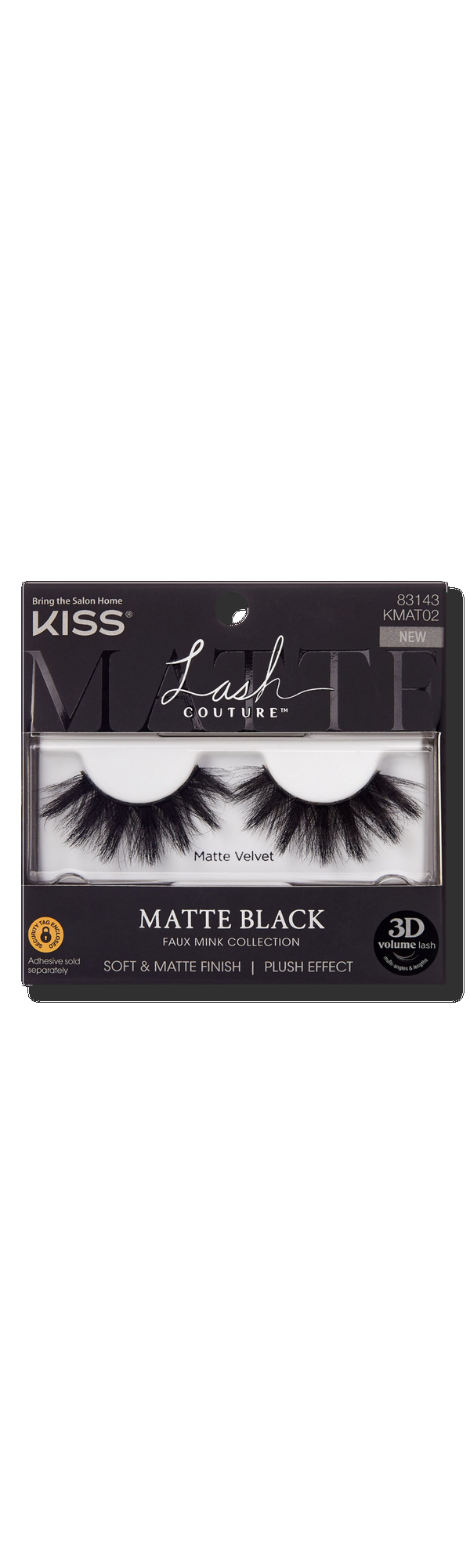 Ulta Kiss  Lash Couture Matte Black Faux Mink Matte Velvet