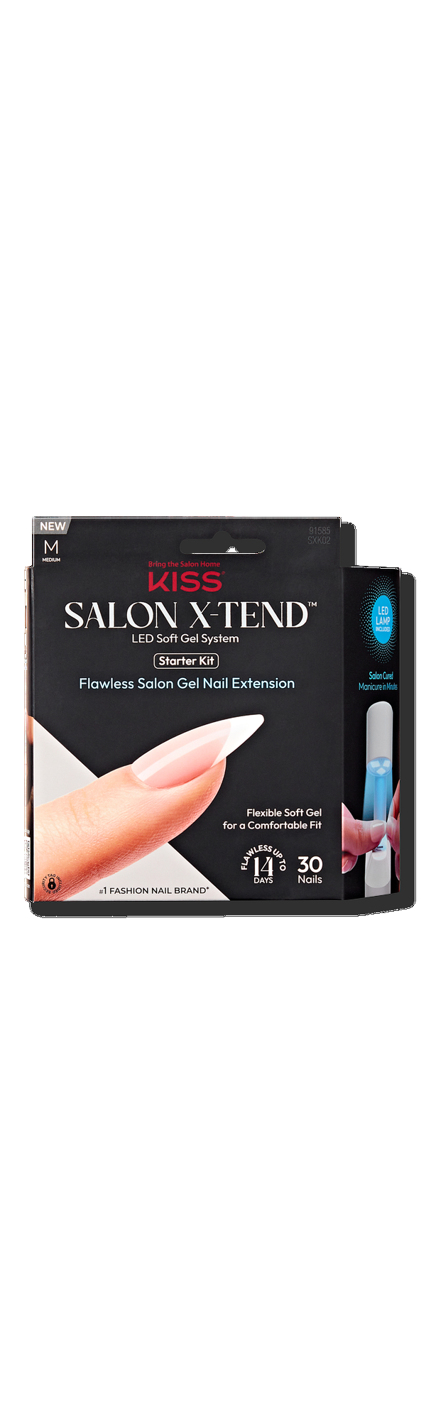 Ulta Kiss  Salon X-tend LED Soft Gel System Press-On Nails Starter Kit