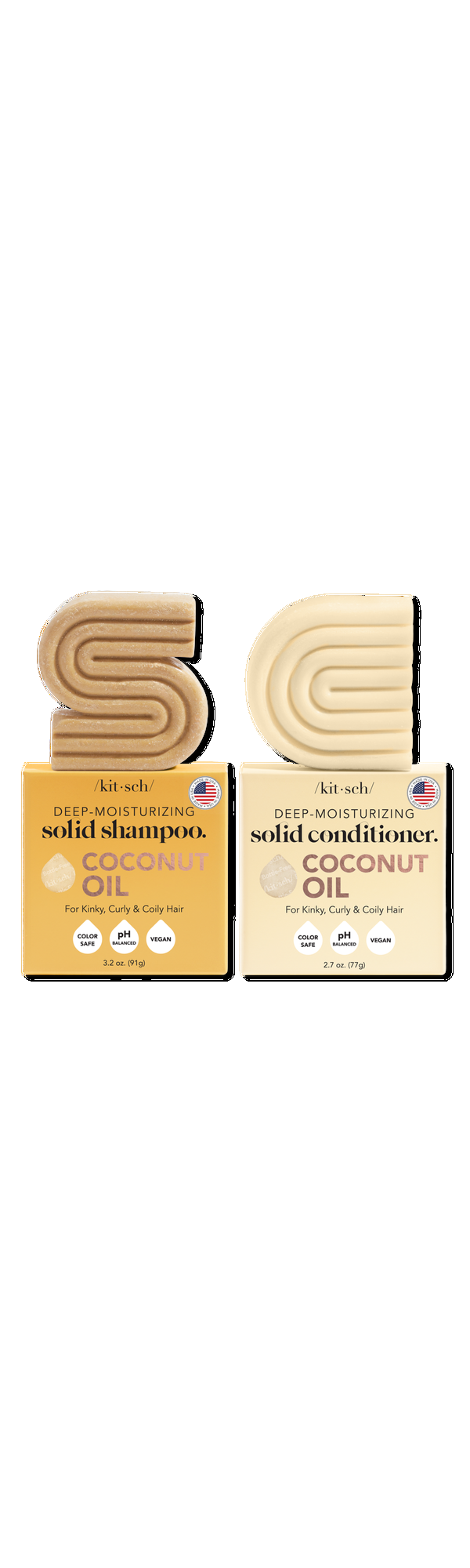 Ulta Kitsch  Coconut Oil Shampoo + Conditioner Bar Combo