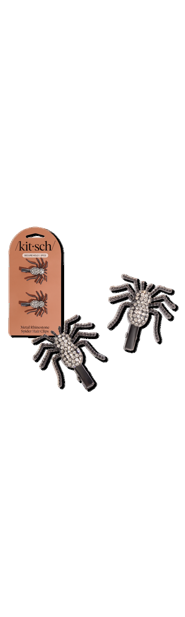 Ulta Kitsch  Metal Rhinestone Hair Clips 2 Piece Set - Spider