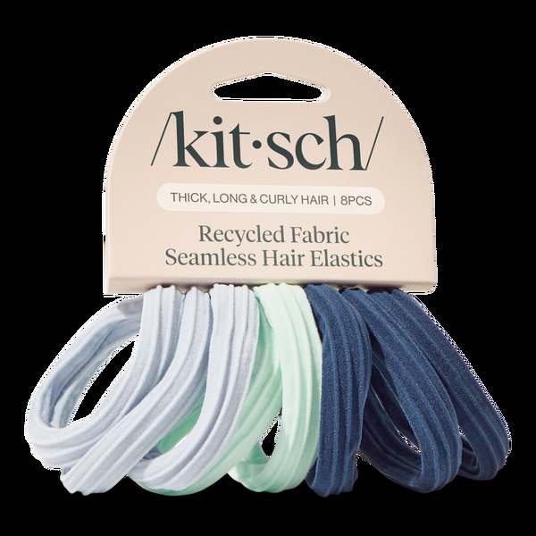 Ulta Kitsch  Recycled Fabric Seamless Hair Elastics 8 Piece Set
