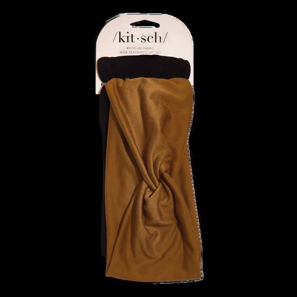 Ulta Kitsch  Recycled Fabric Wide Twist Headbands 2pc Set