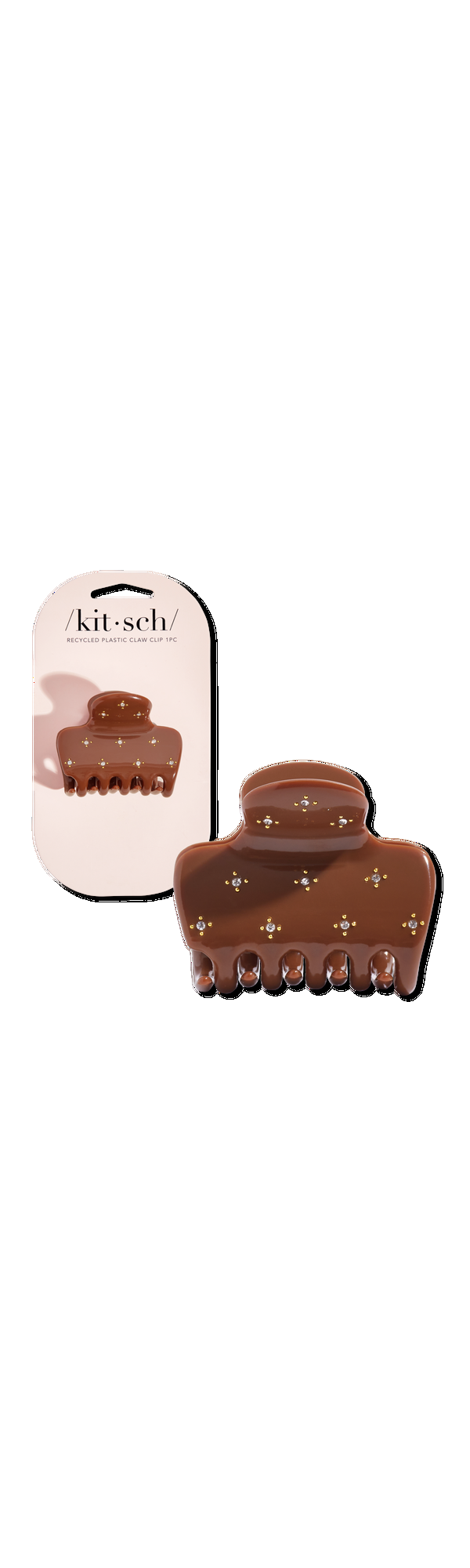 Ulta Kitsch  Recycled Plastic Rhinestone Medium Puffy Claw Clip