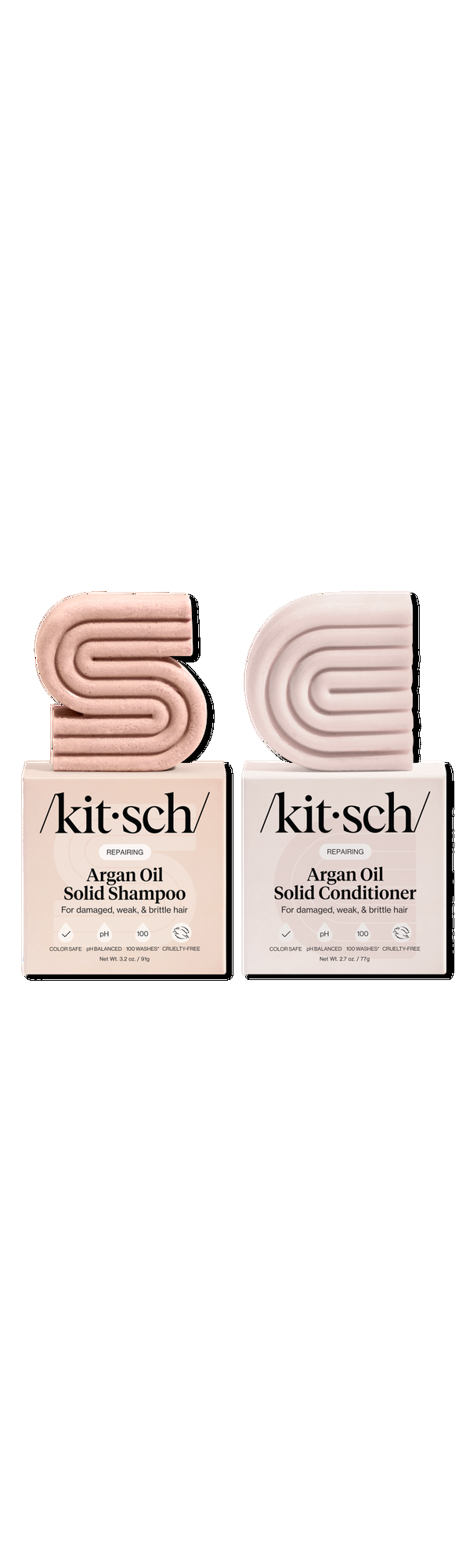 Ulta Kitsch  Repairing Argan Oil Solid Shampoo & Conditioner Bar Combo Pack