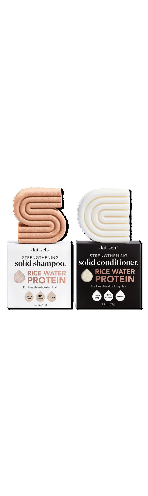 Ulta Kitsch  Rice Water Protien Strengthing Shampoo & Conditioner Bar Combo Pack