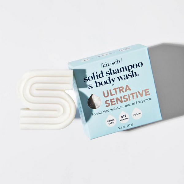 Ulta Kitsch  Ultra Sensitive Solid Shampoo & Body Wash And Conditioner & Shave Bar Combo Pack