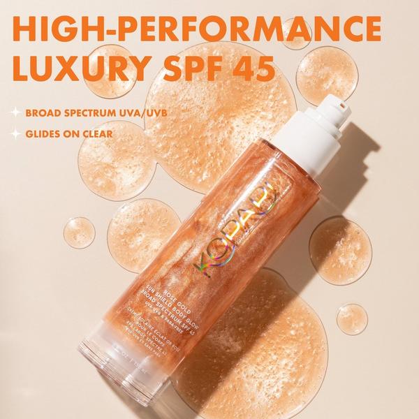 Ulta Kopari Beauty  Rose Gold Sun Shield Body Glow Gel SPF 45