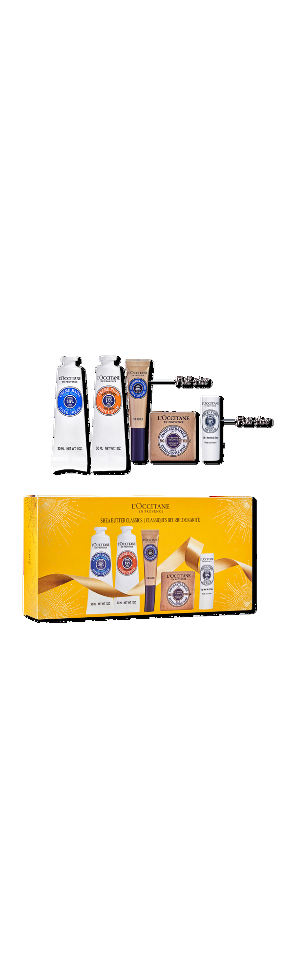 Ulta L'Occitane  Shea Butter Classics – Lips Body & Hands