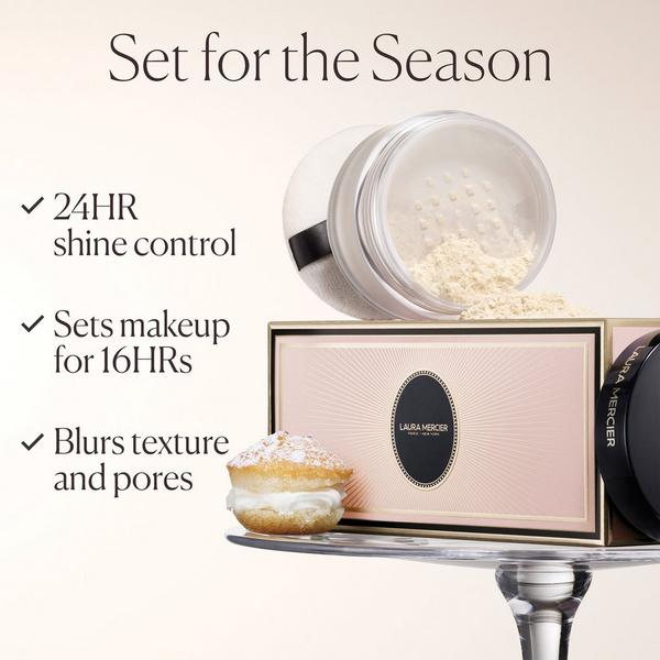 Ulta Laura Mercier  Indulgent Icons Translucent Loose Setting Powder & Velour Puff Set