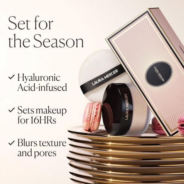 Ulta Laura Mercier  Indulgent Icons Translucent Loose Setting Powder Ultra-Blur & Velour Puff Set