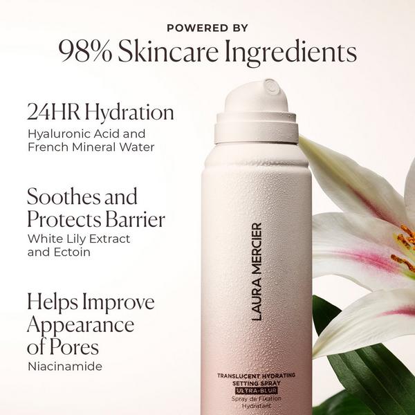 Ulta Laura Mercier  Ultra-Blur 24HR Hydrating Setting Spray With Hyaluronic Acid & Niacinamide