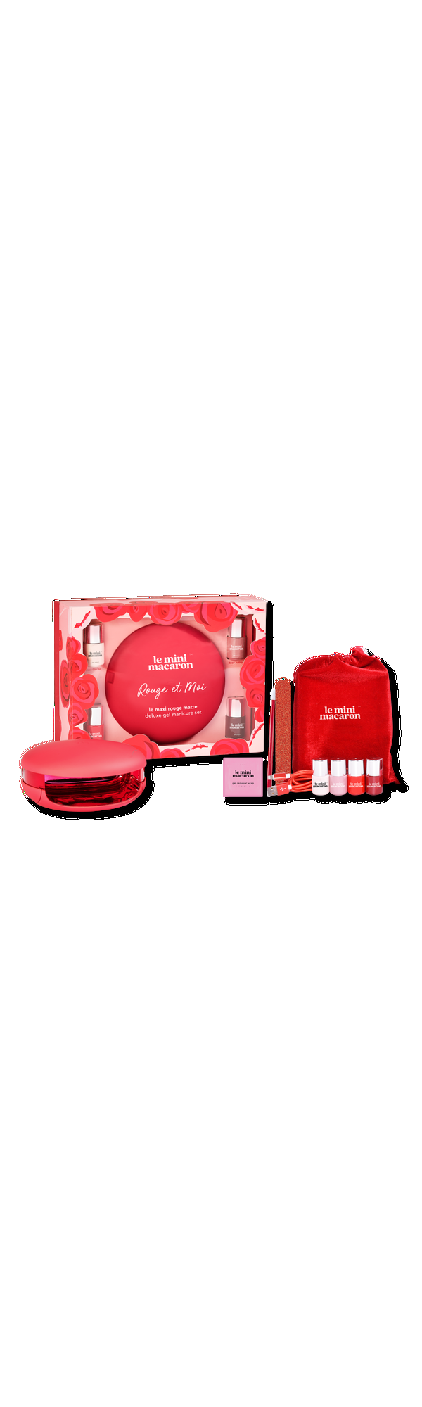 Ulta Le Mini Macaron  Le Maxi ''Rouge & Moi'' Limited Edition Deluxe Gel Manicure Set