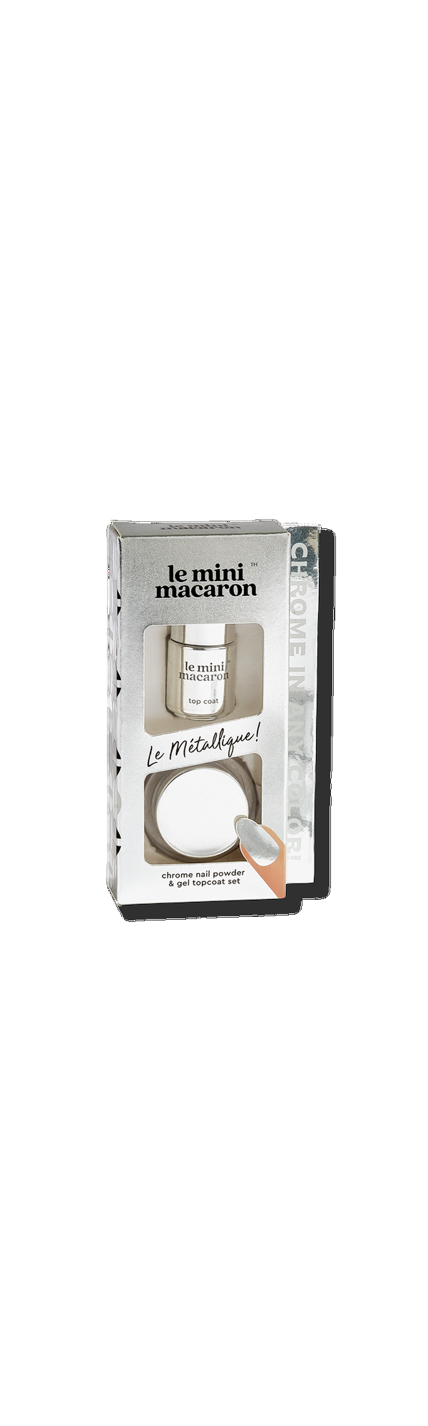Ulta Le Mini Macaron  Le Métallique - Chrome Nail Powder & Gel Topcoat Set