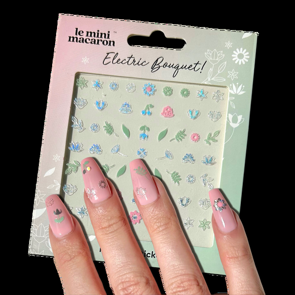 Ulta Le Mini Macaron  Mini Nail Stickers - Electric Bouquet Edition