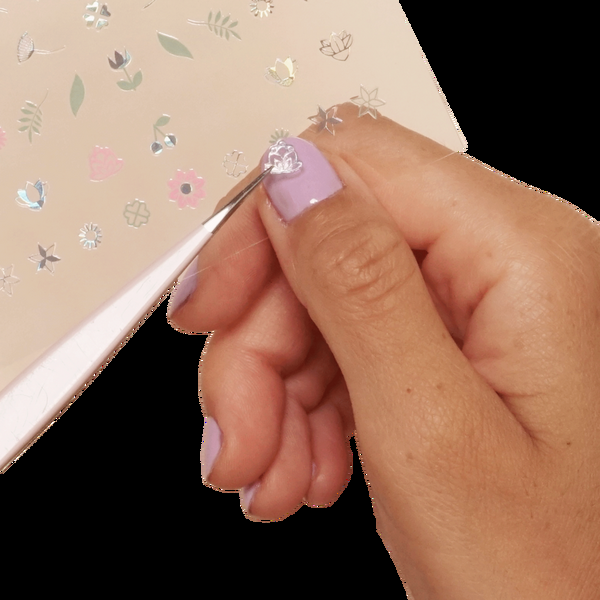 Ulta Le Mini Macaron  Mini Nail Stickers - Electric Bouquet Edition