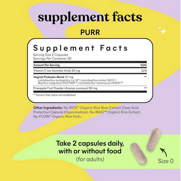 Ulta Lemme  Purr: Vaginal Odor & PH Balance Probiotic Capsules