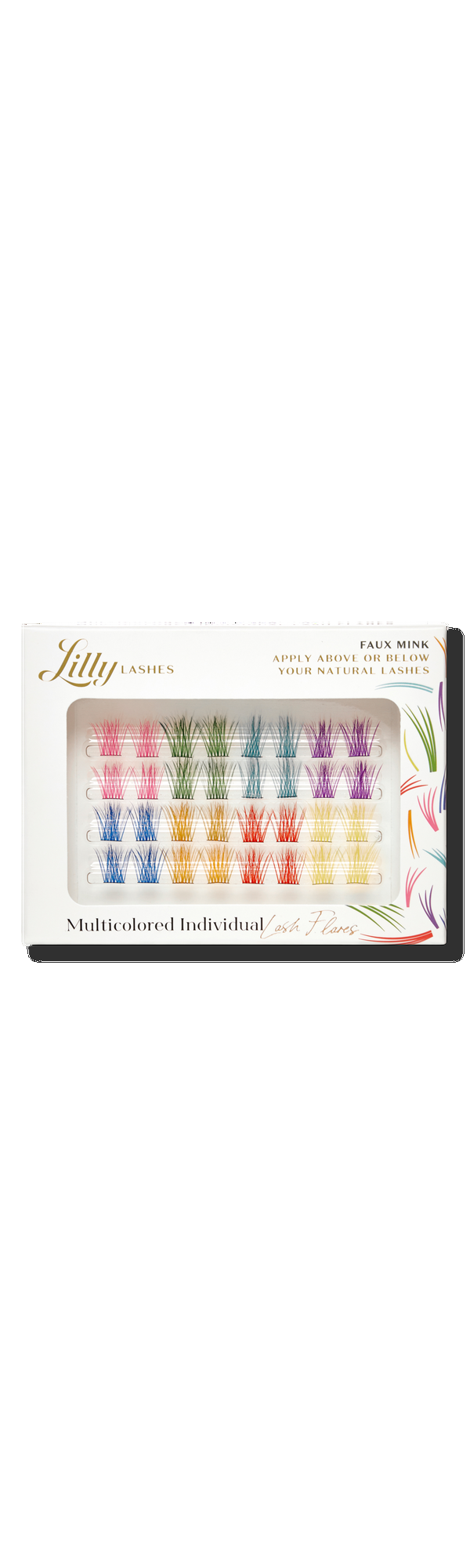Ulta Lilly Lashes  Multicolored Individual Faux Mink Lash Flares