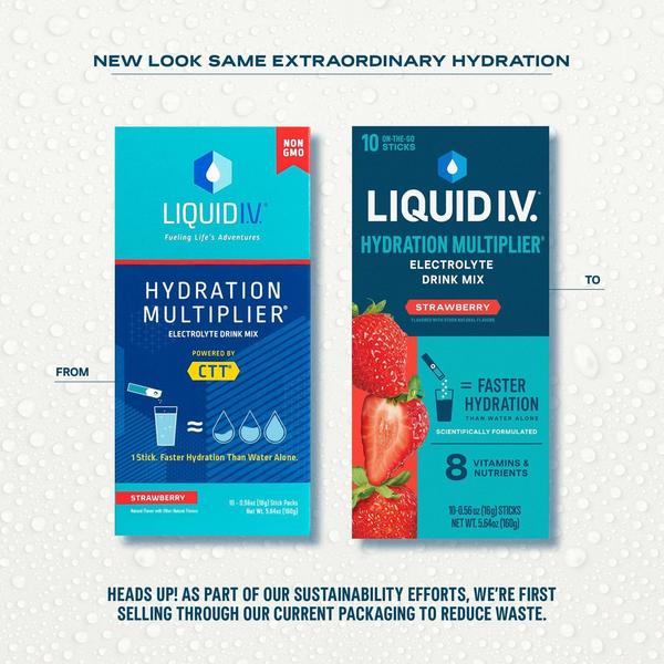 Ulta LIQUID I.V.  Hydration Multiplier Electrolyte Drink Mix Strawberry