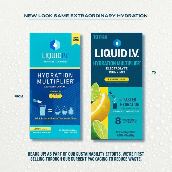 Ulta LIQUID I.V.  Hydration Multiplier Electrolyte Drink Mix Lemon Lime