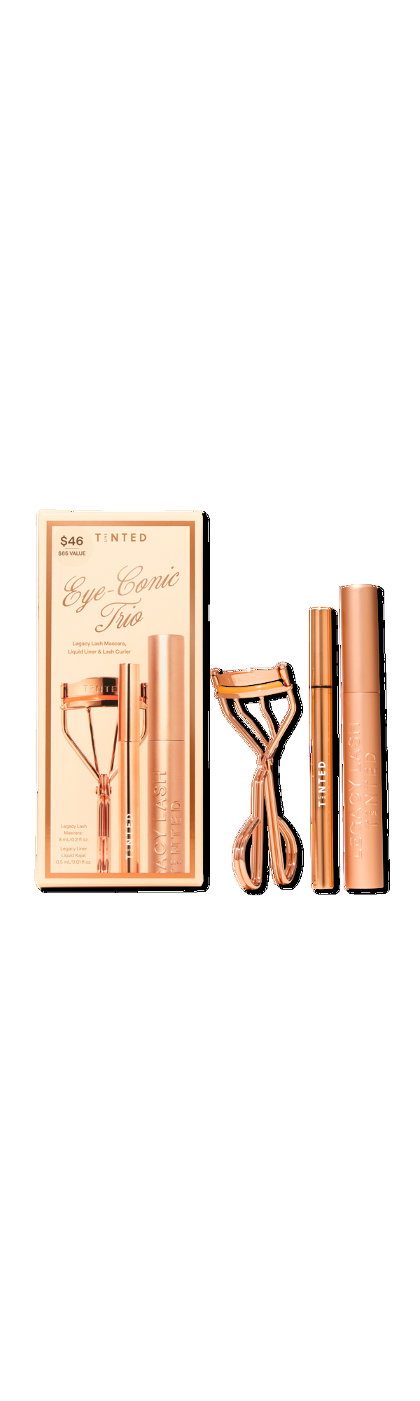 Ulta Live Tinted  Eyeconic Trio Legacy Lash Mascara Liquid Liner and Lash Curler