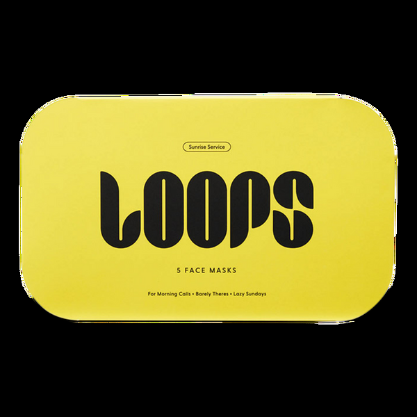 Ulta LOOPS  Sunrise Service Brightening Face Mask 5 Piece Set