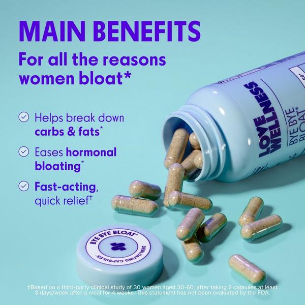 Ulta Love Wellness  Bye Bye Bloat: Debloating Capsules