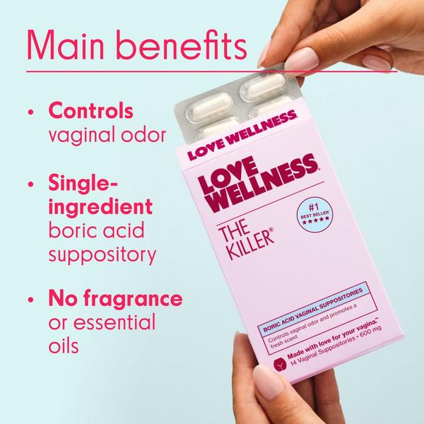 Ulta Love Wellness  The Killer: Boric Acid Vaginal Suppositories