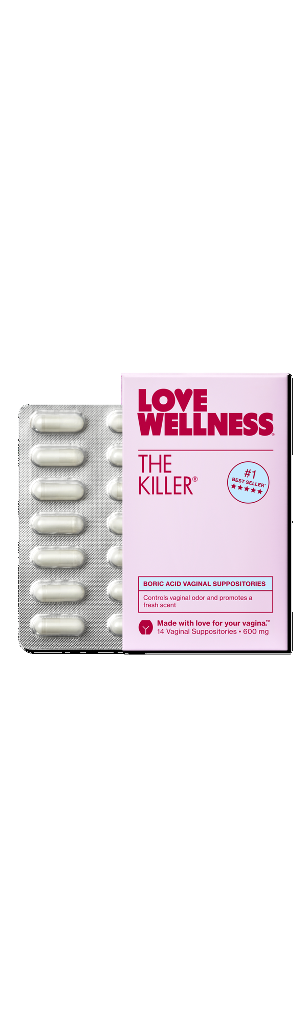 Ulta Love Wellness  The Killer: Boric Acid Vaginal Suppositories