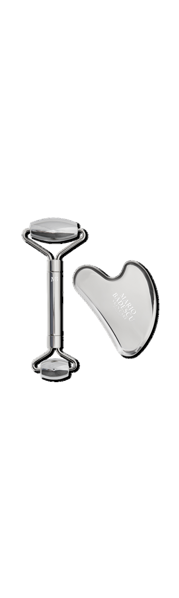 Ulta Mario Badescu  Stainless Steel Facial Roller and Gua Sha Set