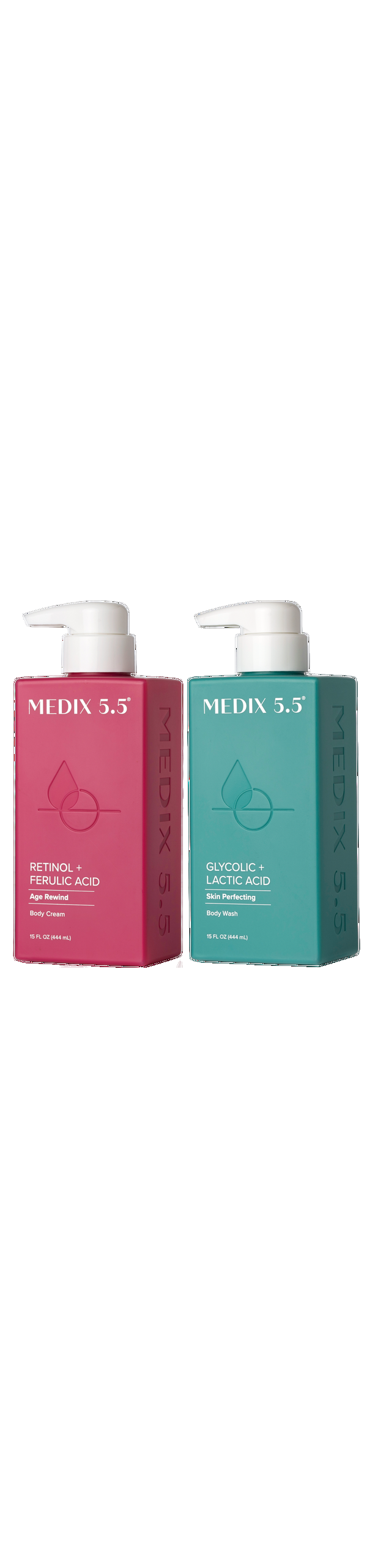 Ulta Medix 5.5  Retinol + Ferulic Acid Body Cream & Glycolic + Lactic Acid Body Wash