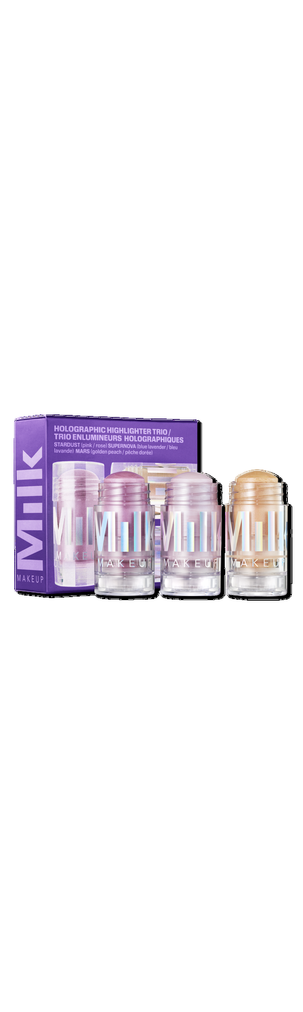 Ulta MILK MAKEUP  Galactic Glow Holographic Highlighter Trio