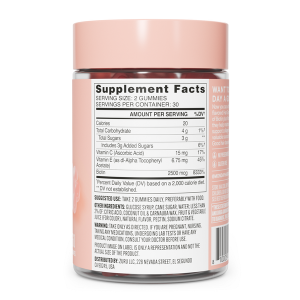 Ulta MONDAY Haircare  Hair Gummies With Biotin & Vitamin C+E For Thicker Stronger Hair