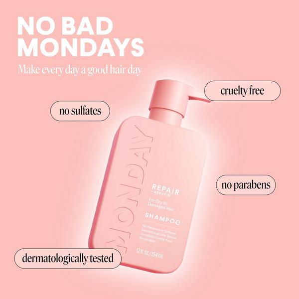 Ulta MONDAY Haircare  REPAIR Shampoo With Keratin For Dry To Damaged Hair