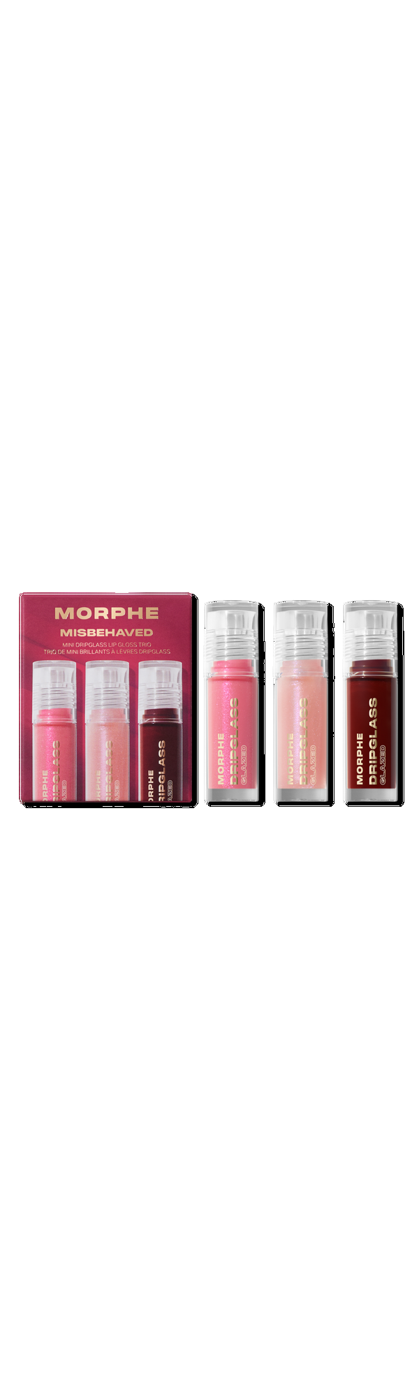 Ulta Morphe  Misbehaved Mini Dripglass Lip Gloss Trio