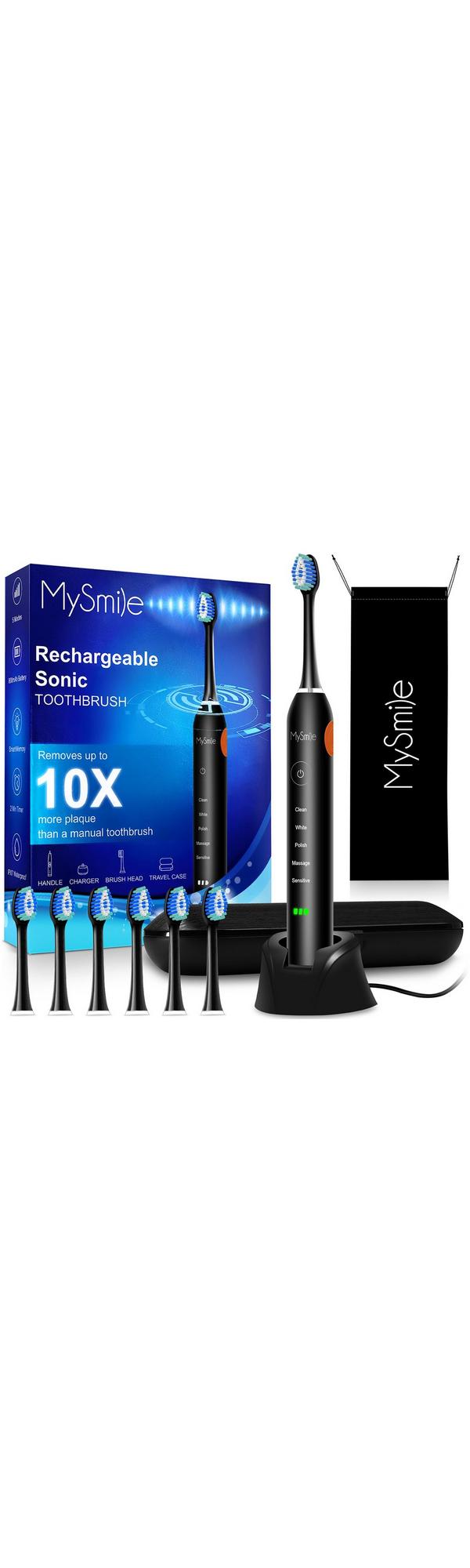 Ulta MySmile  Elite Rechargeable Sonic Toothbrush with Travel Case