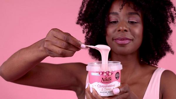 Ulta Nads Natural  Strawberries & Cream Waxing Dots Hair Removal Wax Beads