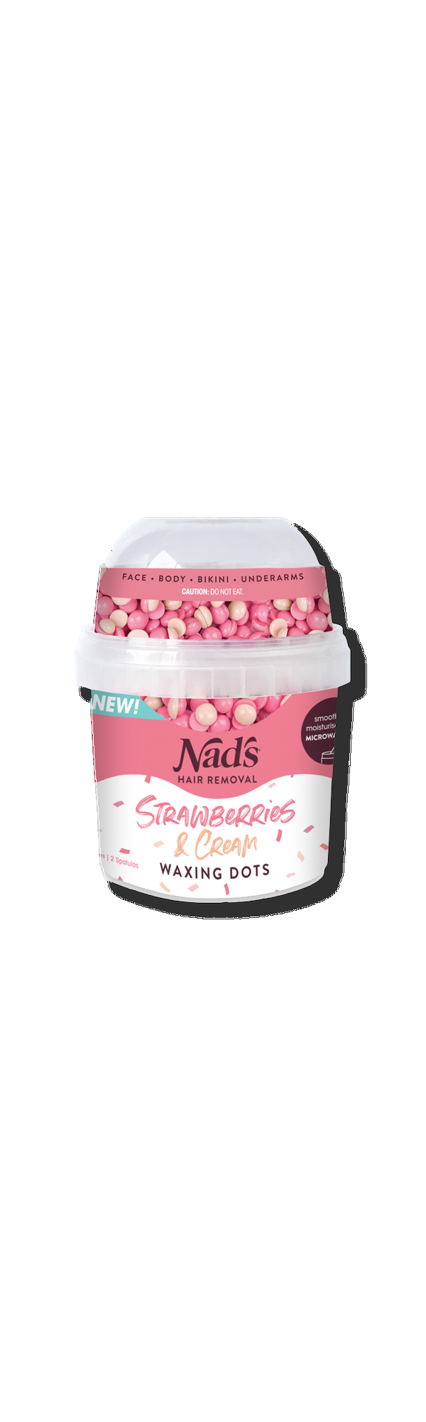 Ulta Nads Natural  Strawberries & Cream Waxing Dots Hair Removal Wax Beads