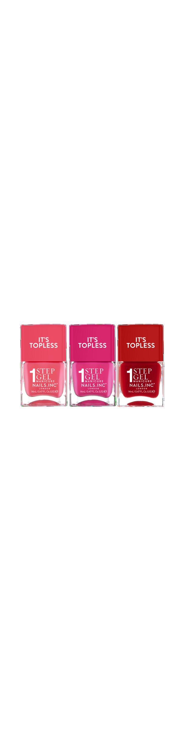 Ulta Nails Inc.  It's Topless Reds 1-Step Gel-Like Manicure Nail Polish Set